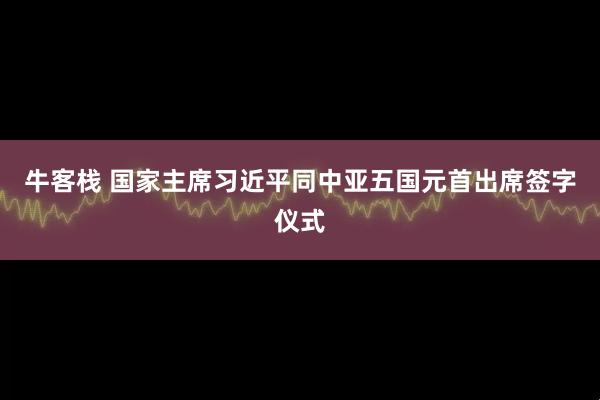 牛客栈 国家主席习近平同中亚五国元首出席签字仪式